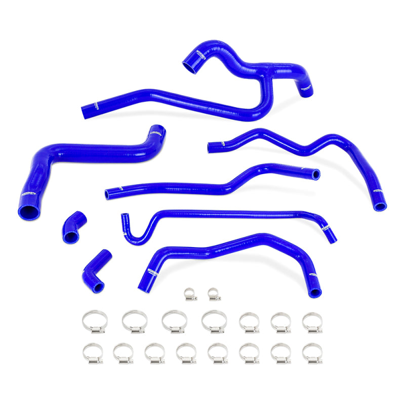 Mishimoto 05-10 Mustang V6 Silicone Radiator &amp; Heater Hose Kit - Blue - MMHOSE-MUS40-05BL