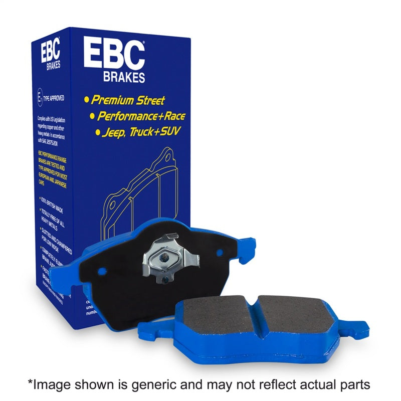 EBC 10-16 Mini Countryman (R60) 1.6L Bluestuff Rear Brake Pads - DP52102B for 2011-2016 Mini Cooper Countryman - front view