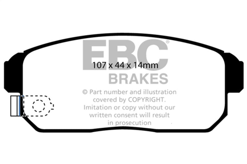 EBC 02-03 Infiniti G20 2.0 Redstuff Rear Brake Pads - DP31691C