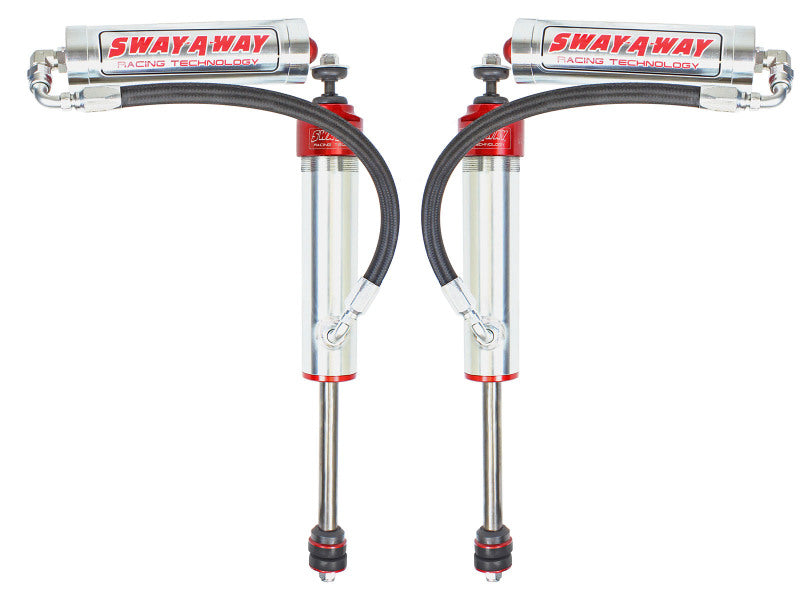 aFe 97-17 Nissan Patrol Sway-A-Way 2.5in Front Shock Kit w/ Remote Reservoir for OE Ride Height - 201-5600-05