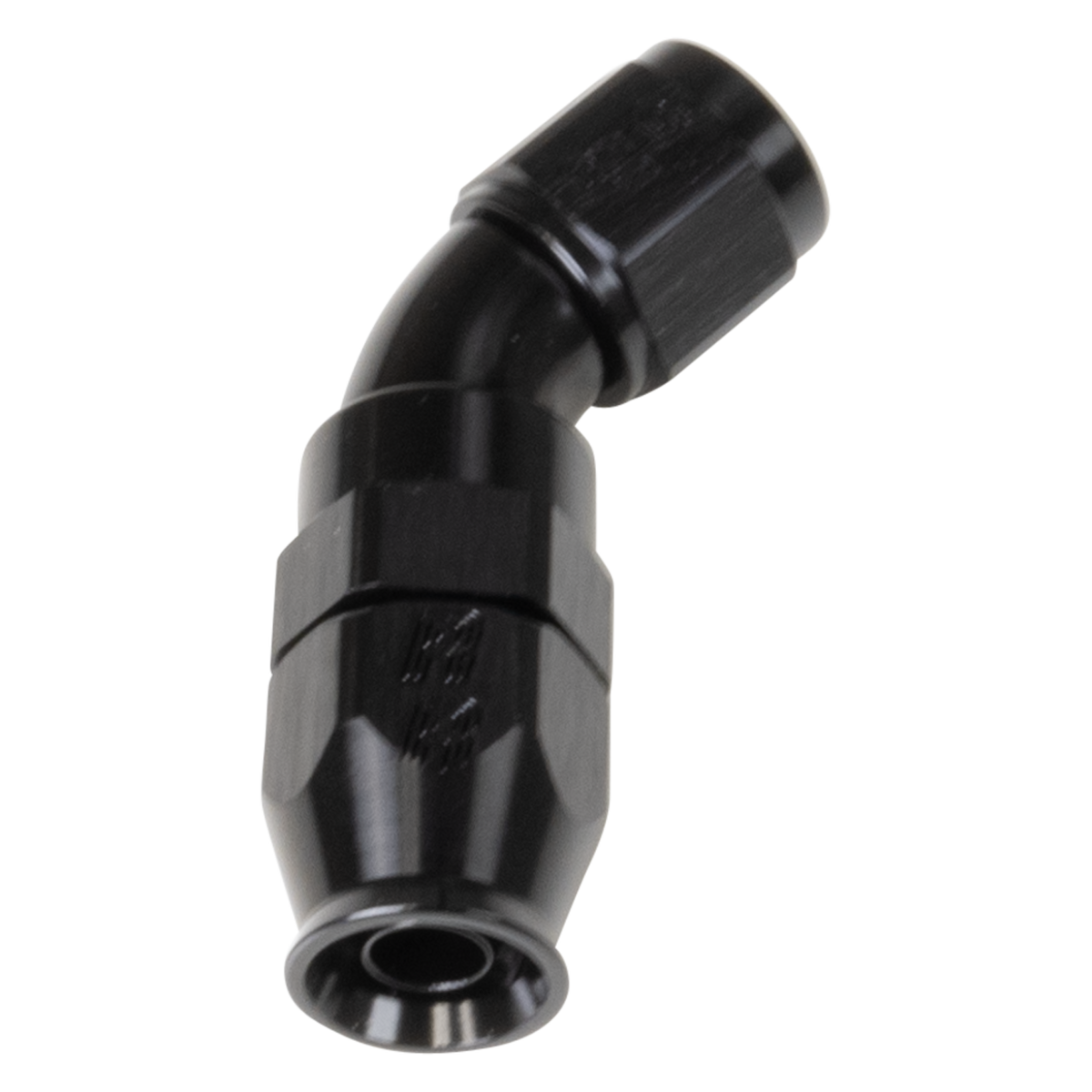 Russell Black 45 -6 Pro Ptfe Hose End - 550533 - front view