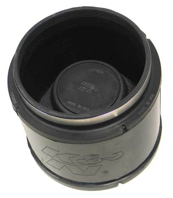 K&N Filter Universal Rubber Filter 5.375in Flange ID x 6.75in OD x 5.125in H - RU-5123 for 2004-2011 Mazda RX 8 - front view