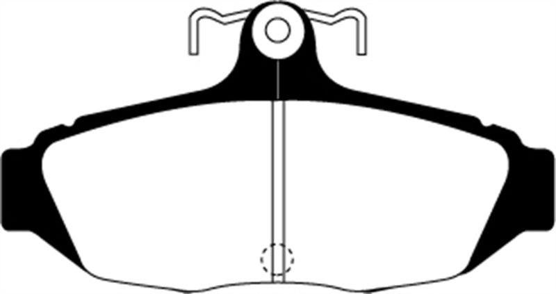 EBC 87-93 Ford Mustang 5.0 Redstuff Rear Brake Pads - DP31172C