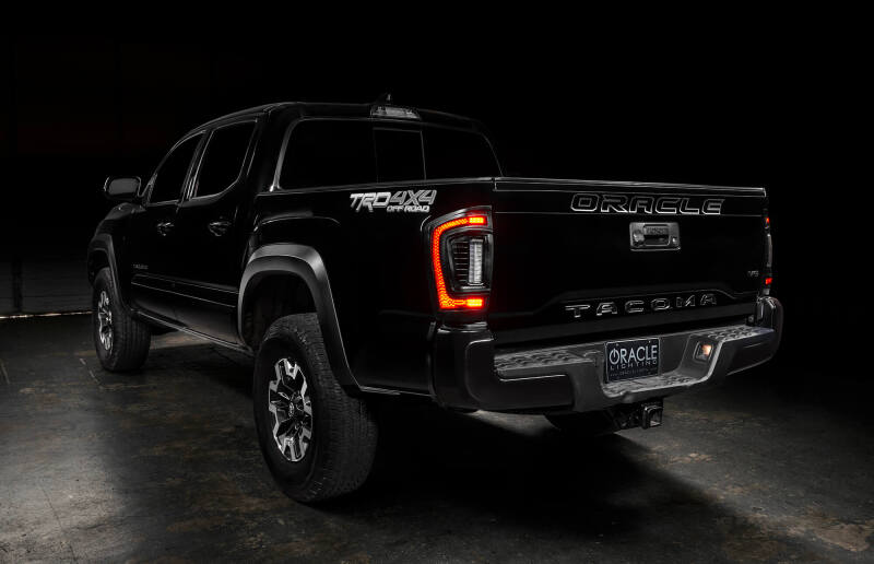 Oracle Lighting 16-23 Gen 3 Toyota Tacoma Black Series Flush Style LED Tail Lights SEE WARRANTY - 5911-504-T