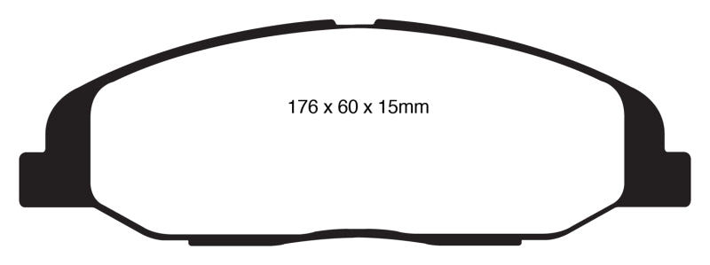 EBC 08-13 Cadillac CTS 3.0 Redstuff Front Brake Pads - DP31827C