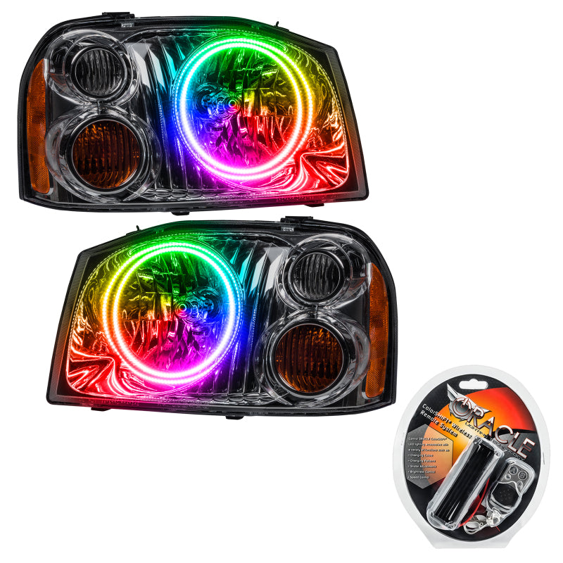 Oracle 01-04 Nissan Frontier SMD HL - Dual Halo - ColorSHIFT SEE WARRANTY - 7178-330
