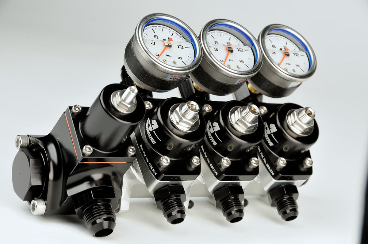 Aeromotive Modular Fuel Pressure Regulator - 2 x AN-06 Outlet and 2 x AN-10 Inlet Ports - 13217
