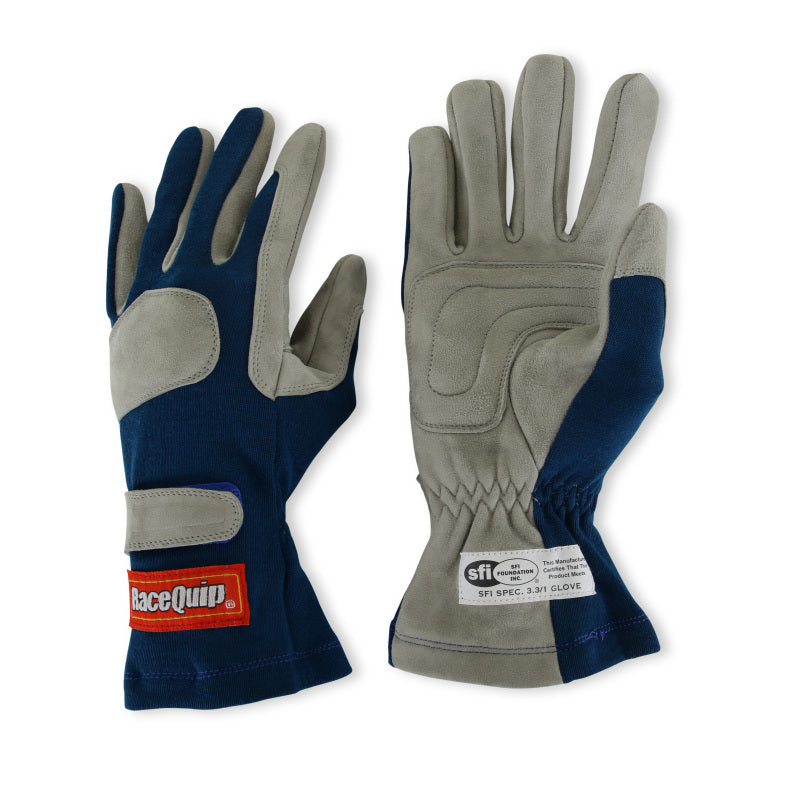 RaceQuip Blue 1-Layer SFI-1 Glove - Small - 351022RQP