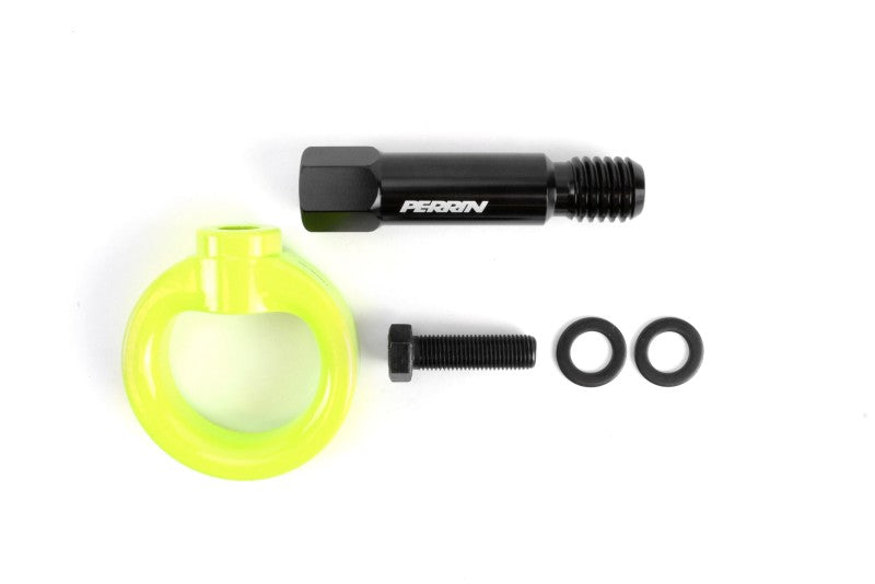 Perrin 20+ Toyota Supra Tow Hook Kit (Rear) - Neon Yellow - PTP-BDY-250NY