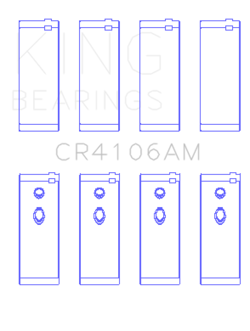 King Daewoo/GM/Isuzu/Opel/Vauxhall (Size 1.0) Rod Bearing Set - CR4106AM1.0