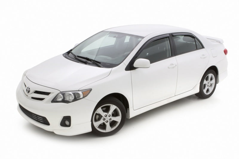 AVS 09-13 Toyota Corolla Ventvisor In-Channel Front &amp; Rear Window Deflectors 4pc - Smoke - 194073