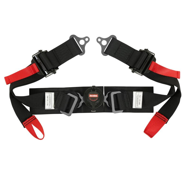 RaceQuip Black FIA 6pt Pull Up Lap FHR Formula Sub - 857007RQP