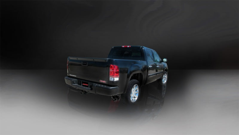 Corsa 10-10 GMC Sierra Denali 6.2L V8 3in Cat-Back Single Side w Twin 4in Black Pro-Series T - 14518BLK