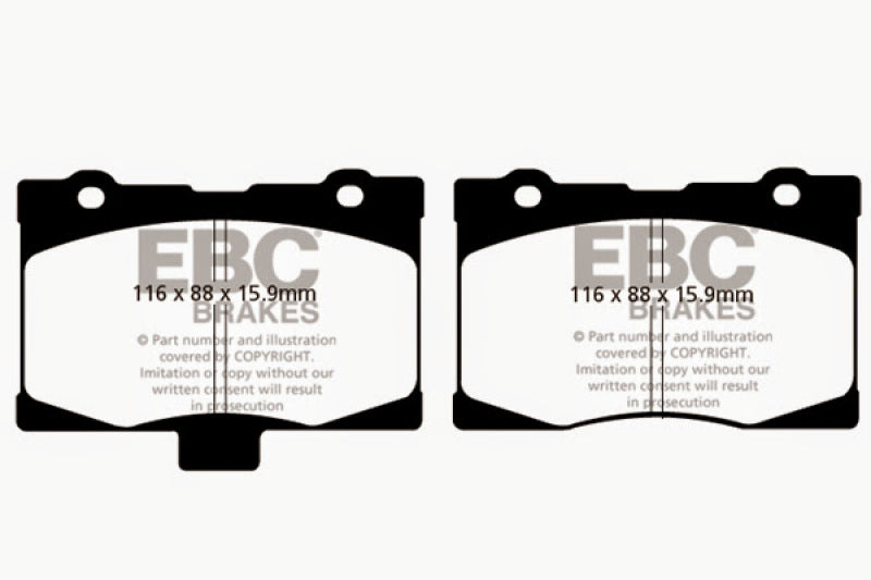EBC 05-08 Acura RL 3.5 Greenstuff Front Brake Pads - DP21735