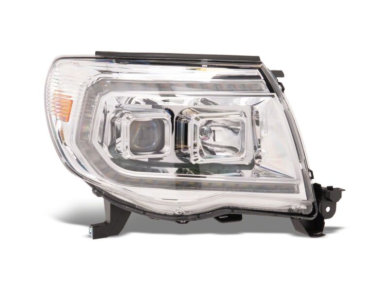 Raxiom 05-11 Toyota Tacoma Axial Series Switchback Proj Headlights- Chrome- Clear Lens - TT23362 - rear view
