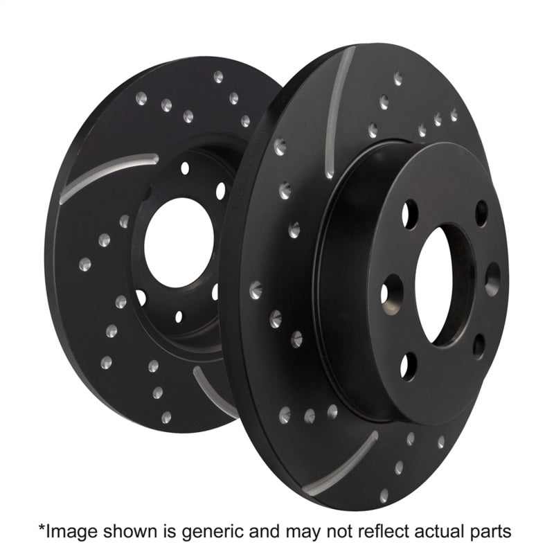 EBC 01-04 Jaguar X-Type 2.5 GD Sport Rear Rotors - GD1050 for 2002-2008 Jaguar X Type - detail view