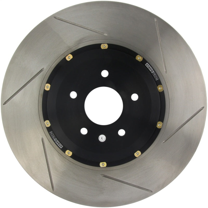 StopTech 2015 Ford Mustang GT w/ Brembo AeroRotor Direct Replacement 2pcs Slotted Right Front Rotor - 129.61116.14