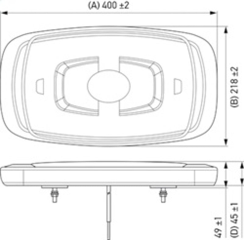 Hella L/Bar Mini 16In Led (Mv Fxd Amber Lens) - 014565311