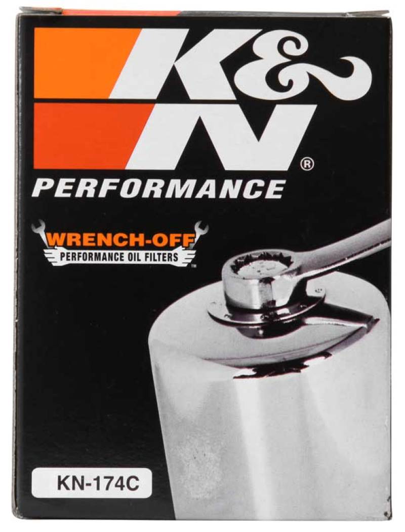 K&amp;N Oil Filter 02-10 Harley Davidson VRSC 3in OD x 3.844in Height - KN-174C