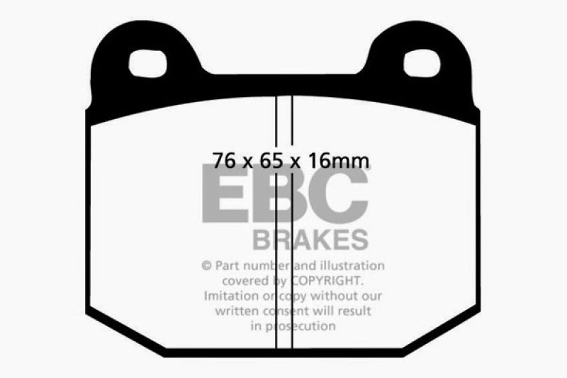 EBC 75-80 Lotus Esprit 2.0 Redstuff Front Brake Pads - DP3197C