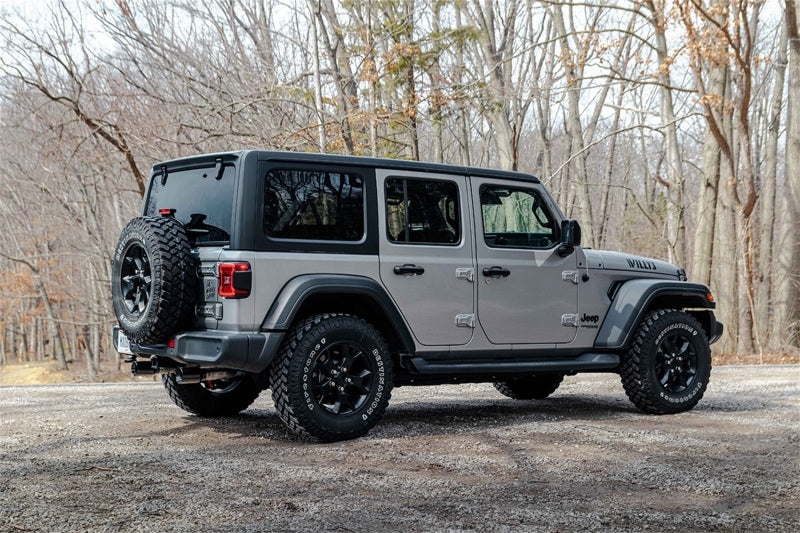 Corsa 2018-2024 Jeep Wrangler JLU 3.6L 2.75in Sport Cat-Back Exhaust w/ 4in Black Tips - 21124BLK