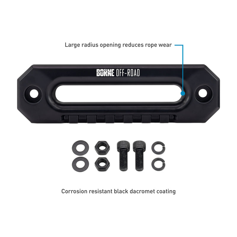 Borne Off-Road 10K Winch - Grey Synthetic Rope - BNWN-10-SGR