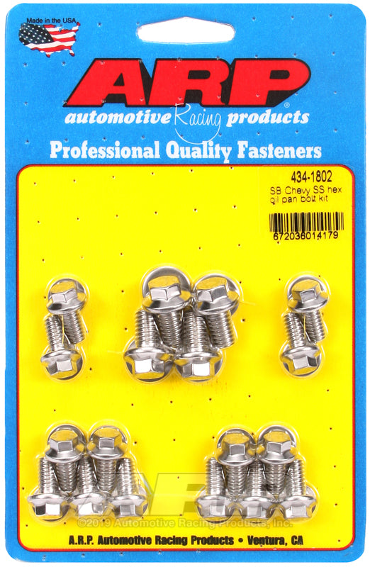 ARP SB Chevy SS Hex Oil Pan Bolt Kit - 434-1802