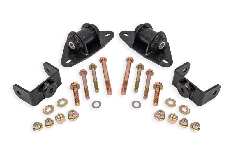 BMR 14-19 Chevrolet Corvette Motor Mount Kit - Black Hammertone - MM571H