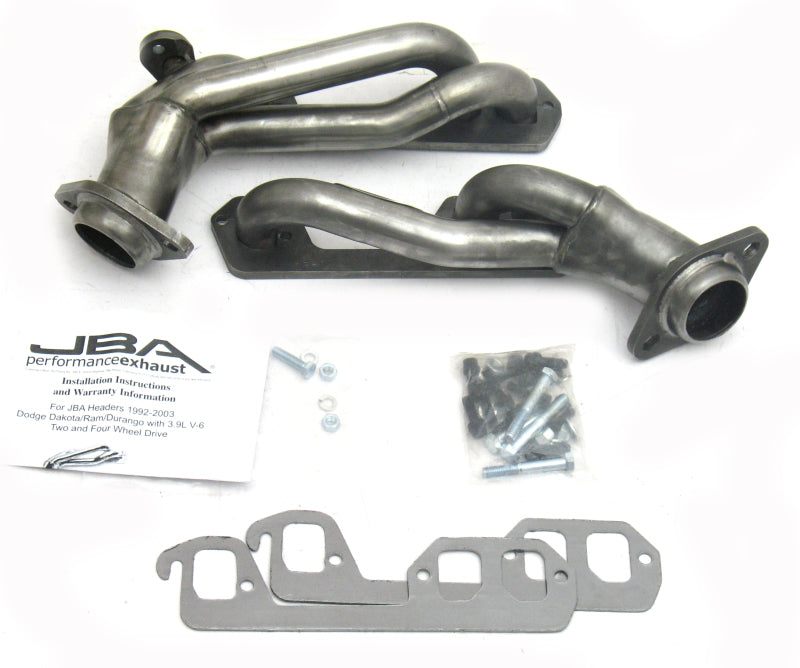 JBA 92-95 Dodge Truck 3.9L V6 1-1/2in Primary Raw 409SS Cat4Ward Header - 1938S
