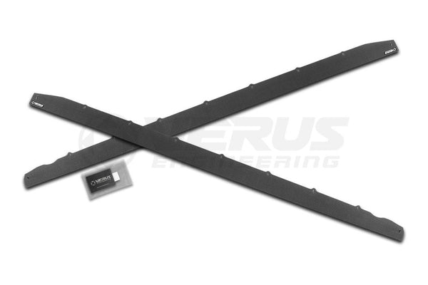 Verus - Carbon Polyweave Side Splitter Kit - G82 BMW M4 - A0661A for 2021-2024 BMW M4 - front view