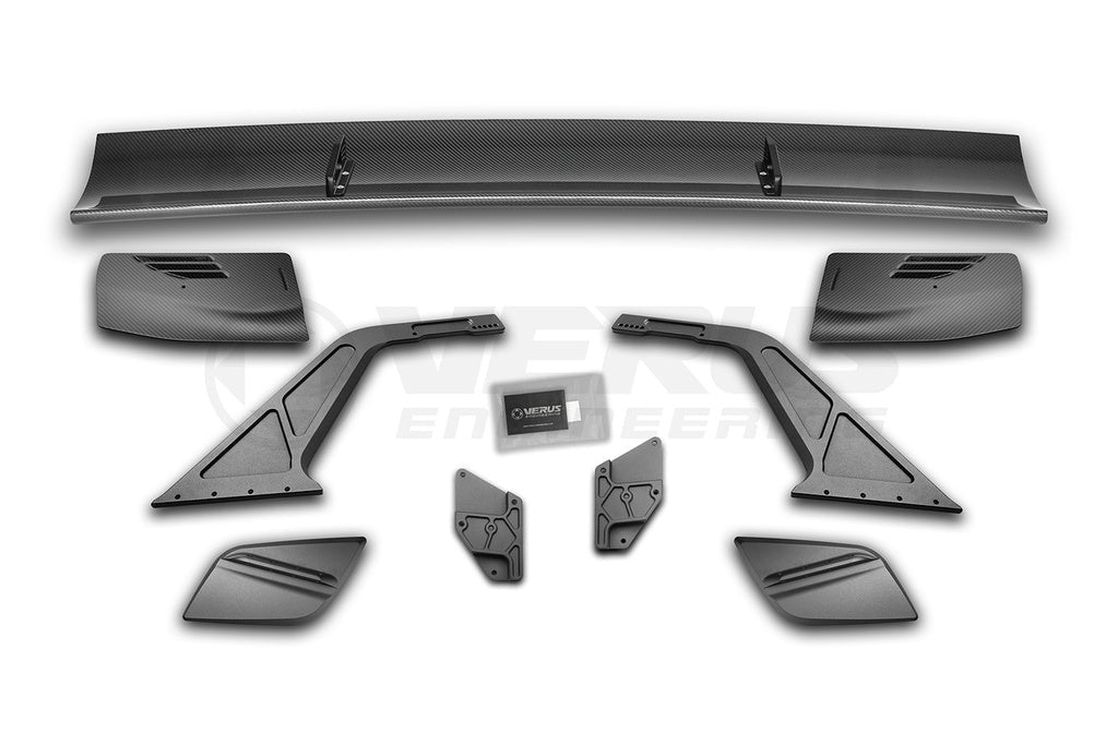 Verus - Swan Neck UCW Rear Wing Kit - Corvette Convertible (C8) - A0820A for 2020-2026 Chevrolet Corvette - front view