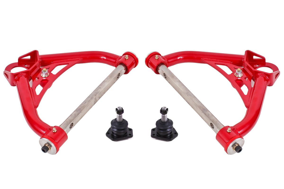 BMR 70-81 2nd Gen F-Body Non-Adj. Upper A-Arms (Polyurethane) - Red - AA015R