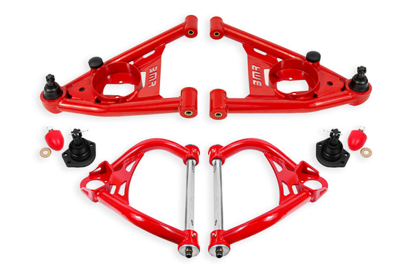 BMR 64-72 A-Body Upper And Lower A-Arm Kit - Red - AA033R