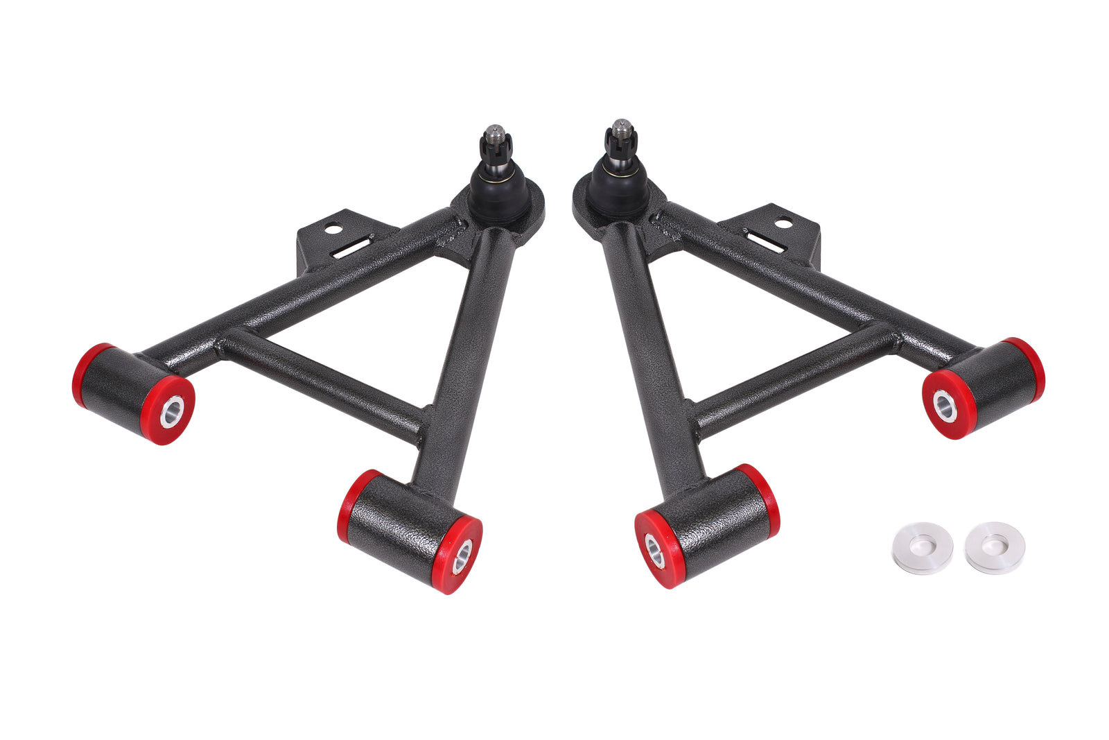 BMR 79-93 Mustang Lower Non-Adj. A-Arms (Coilover Only) w/ STD. Ball Joint (Poly) - Black Hammertone - AA035H