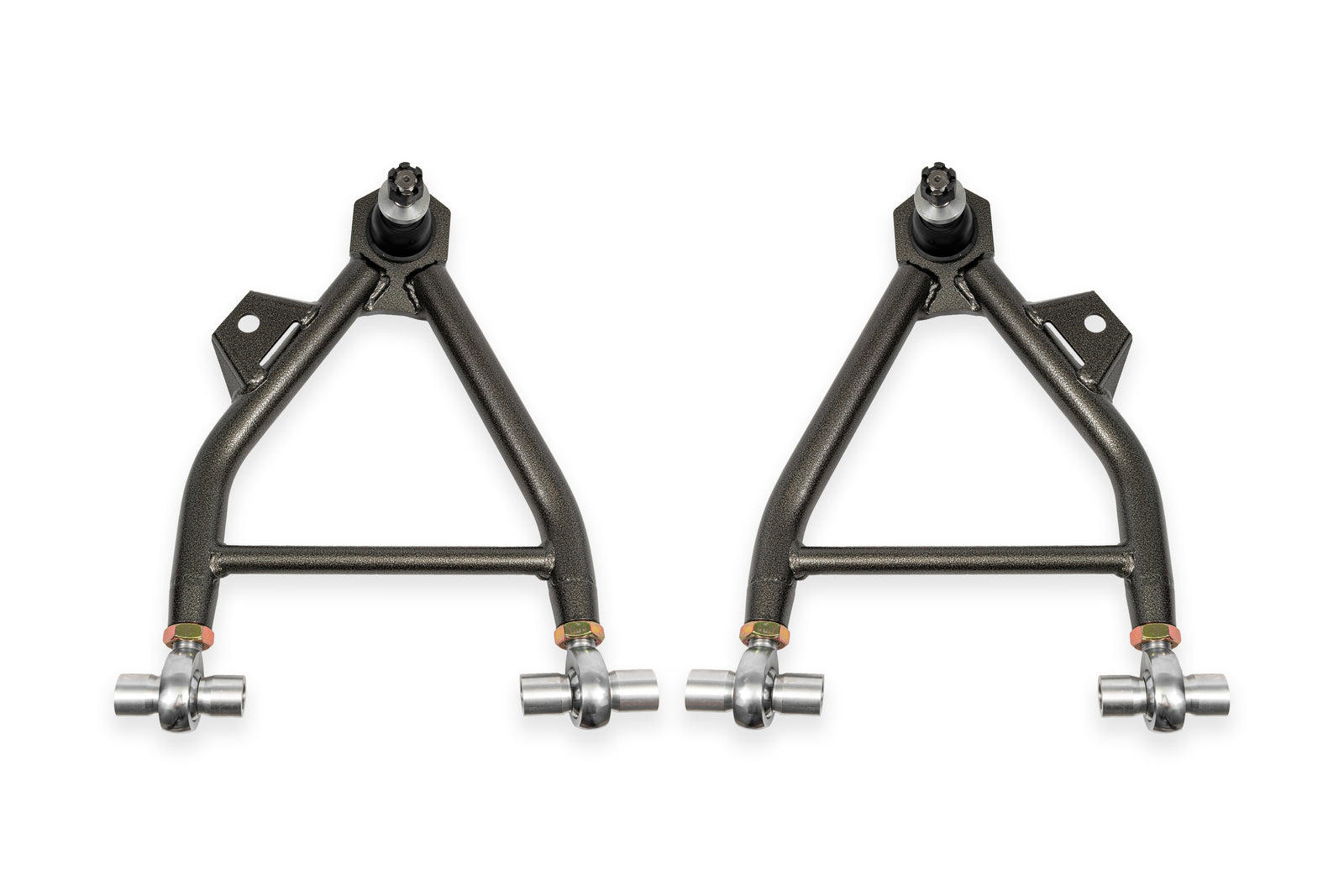 BMR 94-04 Mustang Lower A-Arm (Coilover Only) w/ Adj. Rod End and STD. Ball Joint - Black Hammertone - AA042H