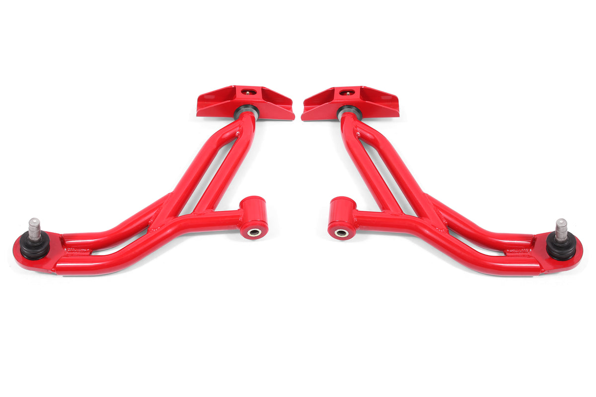 BMR 05-14 Ford Mustang Lower A-Arms - Red - Non-Adjustable - AA750R