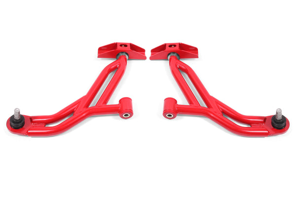 BMR 05-14 Ford Mustang Lower A-Arms - Red - Non-Adjustable - AA750R