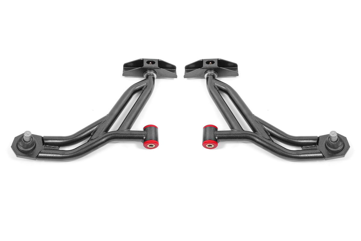 BMR 10-14 Ford Mustang / Shelby GT500 Non-Adj. Lower A-Arms (Poly/Delrin) - Black Hammertone - AA754H