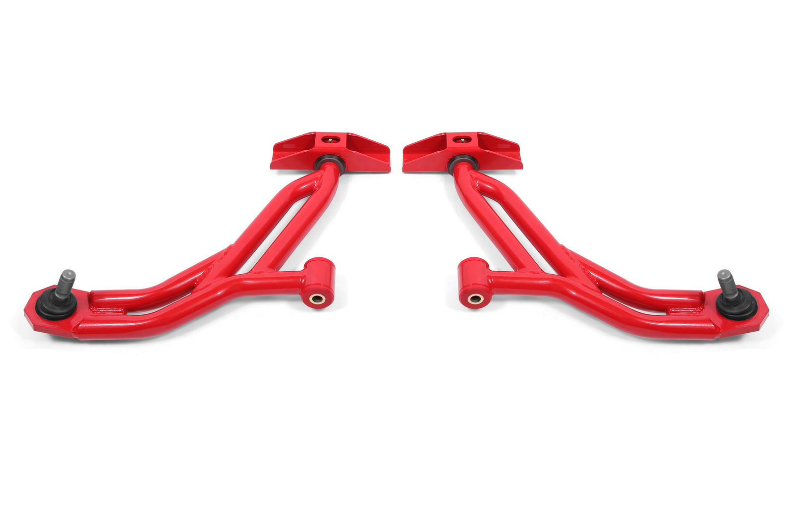 BMR 10-14 Ford Mustang / Shelby GT500 Non-Adj. Lower A-Arms (Poly/Delrin) - Red - AA754R