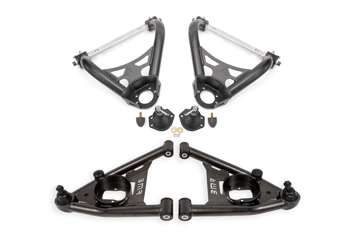 BMR 64-72 A-Body Non-Adj A-Arms - Black Hammertone - AAK401H