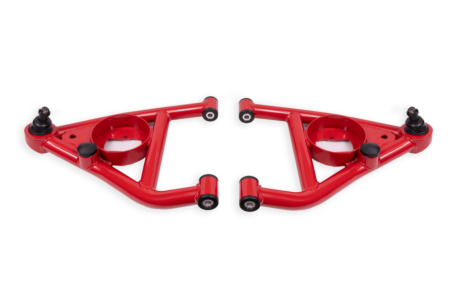 BMR 68-74 Chevrolet Nova w/ Bump Stops Lower A-Arms w/ STD. Ball Joint (Delrin) - Red - AAL311R