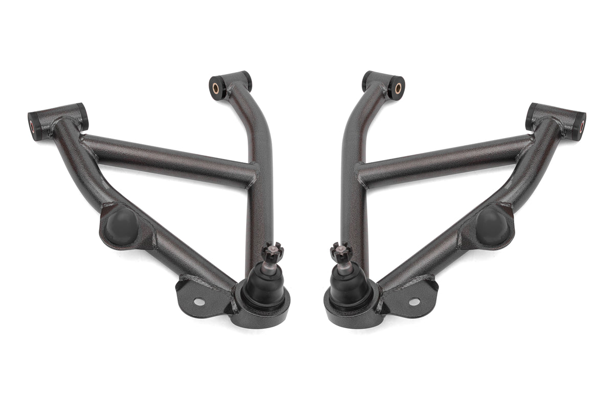 BMR 82-92 GM F-Body A-Arms Lower DOM Non-Adj Delrin Bushings Coilover - Black Hammertone - AAL333H