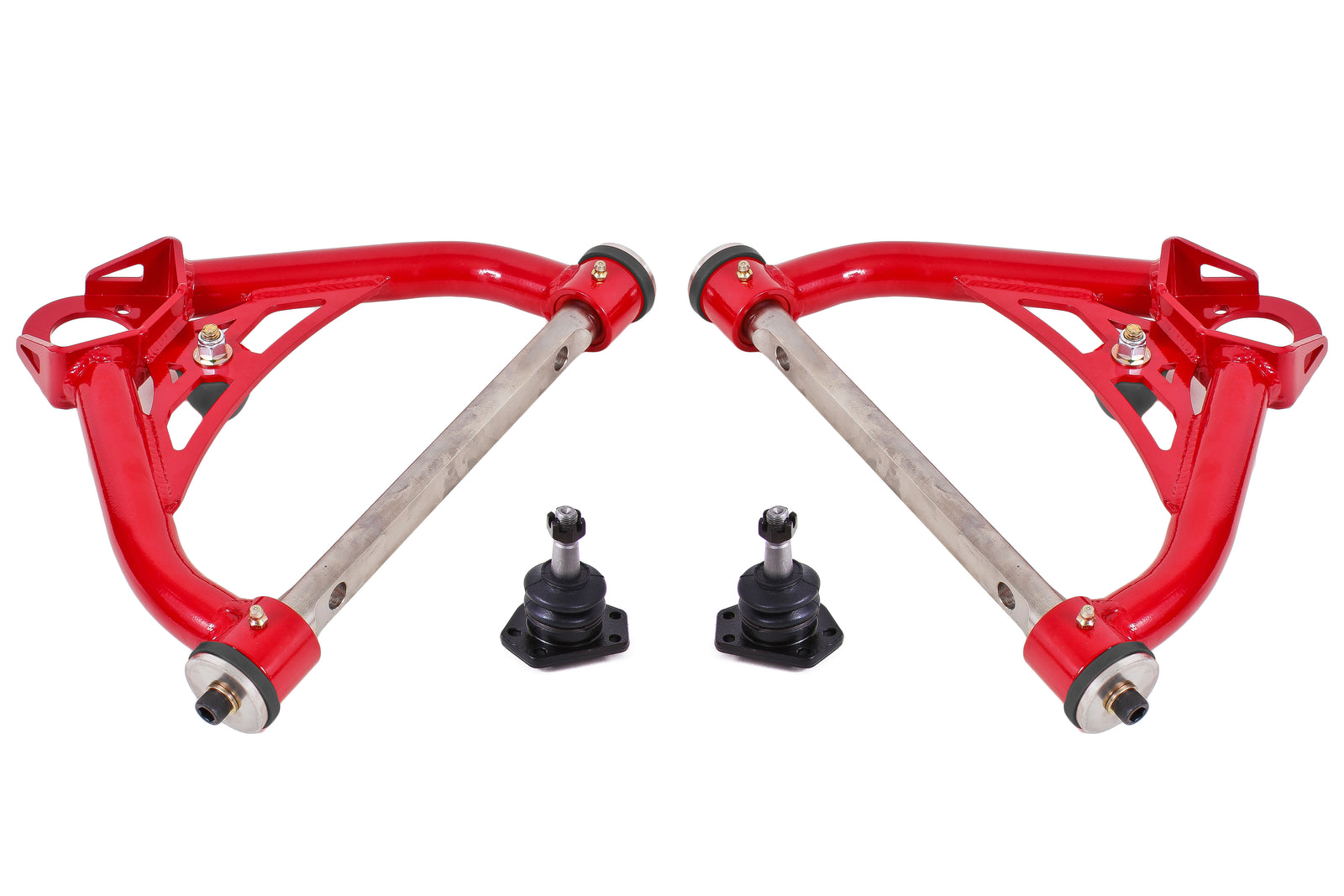 BMR 70-81 Chevrolet Camaro A-Arms Upper Non-Adjustable Delrin Std Ball Joint - Red - AAU321R