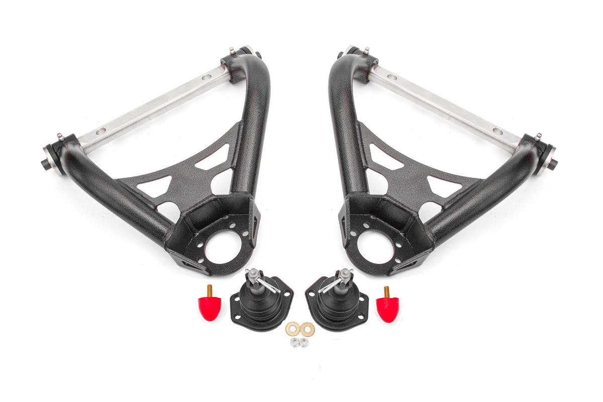 BMR 64-72 A-Body Non-Adj Upper A-Arms (Polyurethane) - Black Hammertone - AAU401H