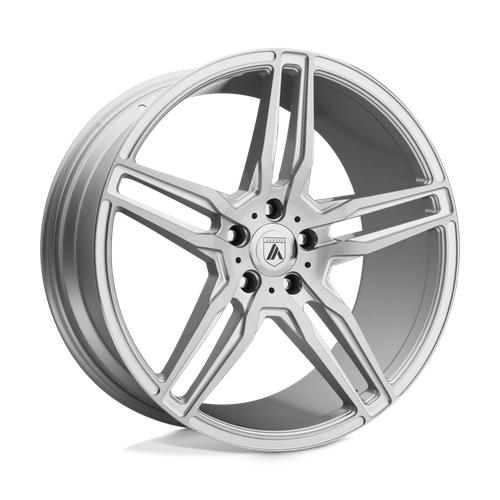 Asanti Black Abl-12 Orion 22X10.5 5X115 +25MM Brush Silver W/ Carbon Inserts