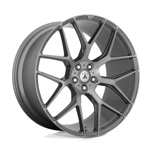 Asanti Black Abl-27 Dynasty 22X9 5X112 +32MM Titanium Brushed