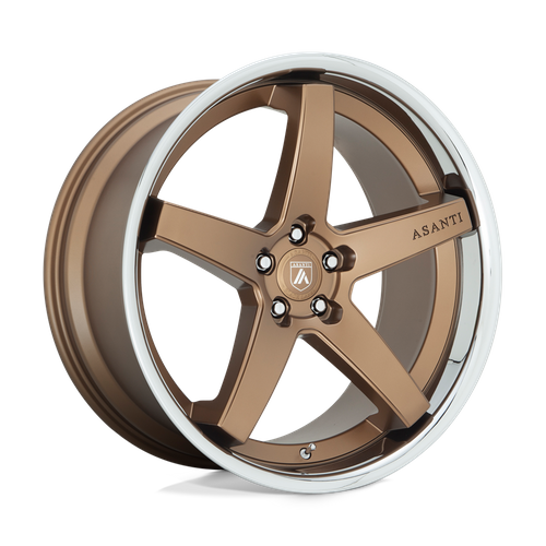 Asanti Black Abl31 Regal 20X9 5X115 +15MM Satin Bronze W/ Chrome Lip