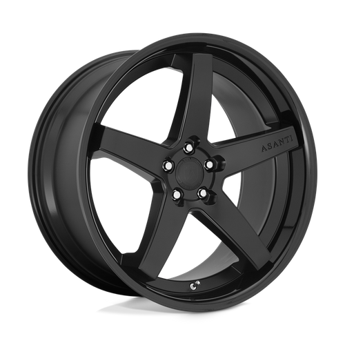 Asanti Black Abl31 Regal 22X9 5X112 +32MM Satin Black W/ Gloss Black Lip