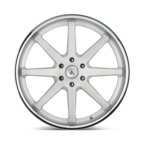 Asanti Black Abl-32 Kaiser 20X9 6X135 +30MM Brushed Silver W/ Chrome Lip
