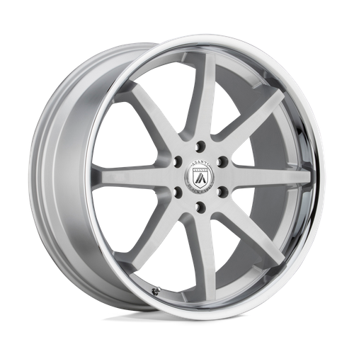 Asanti Black Abl-32 Kaiser 20X9 6X135 +30MM Brushed Silver W/ Chrome Lip